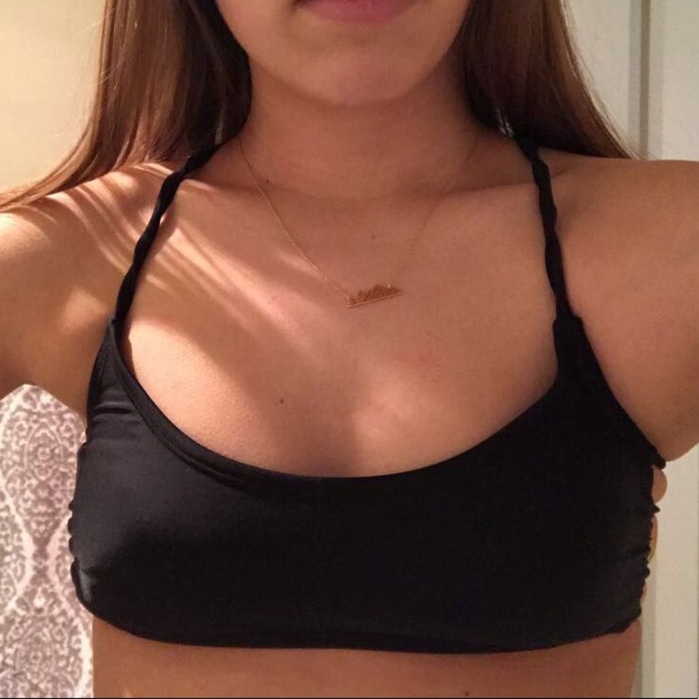 Black bikini top